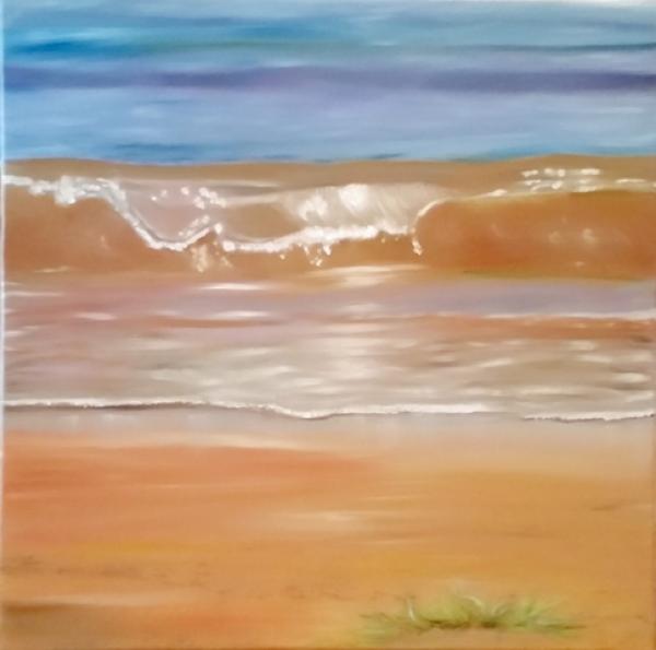 Kleine Strandwelle 1 - Buy oil paintings directly from the artist
